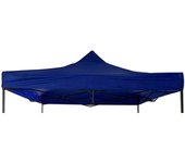 Rebecca mobili gazebo parasol azul poliéster sombreado anti uv 3x3