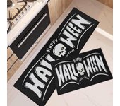 Juego de 2 tapetes y felpudos de cocina de halloween, tapetes de cocina de halloween aterradores, felpudo-50*80+50*150cm