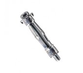 Molly m16100pb-xj tasselli metallici 100 pezzi 5 x 36 mm + viti – materiali vuoti – confezione pro, grigio, set di 200 pezzi