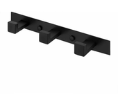 Perchero de pared para baño con 3 ganchos, perchero de pared para baño, acero inoxidable sus304, negro mate