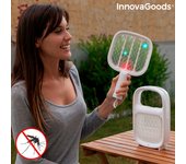 Lámpara antimosquitos y raqueta matainsectos recargable 2 en 1 swateck innovagoods