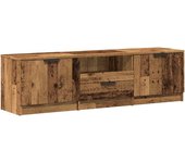 Mueble tv | mueble de salón | mesa de tv de madera antigua 140x35x40 cm madera ingeniería cfw100755