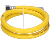 Manguera de gas combustible tubería de gas licuado de acero inoxidable 304 con accesorios para la cocina del hogar (interfaz de diente interno de 1 m