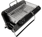 Maleta portátil para exteriores, parrilla de barbacoa, parrilla de carbono para el hogar, parrilla plegable de acero inoxidable, almacenamiento rápi
