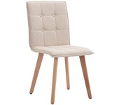 Silla miller tela natura beige