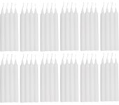 Com-fort house- vela de mesa blanca - pack velas de 48 unidades - velas decorativas sin perfume - velas para tu hogar