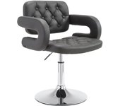 Butaca lounge dublin en cuero pu gris