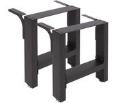 Patas para bancos y asientos recubrimiento polvo negro 30x43cm bastidores asientos muebles bricolaje