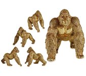 Figura decorativa gorila dorado resina (30 x 35 x 44 cm) - marca: gift decor - ean: 8430852897374