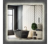 Espejo led cuadrado 50 x 50 cm | luz neutra | espejo de maquillaje elegante para baño
