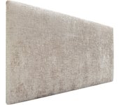 Dhome cabecero acabado lana ecológica premium liso cabezal tapizado cama dormitorio acolchado winter luxury (beige, 105x50cm)