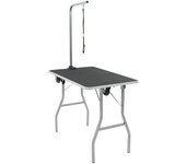 Mesa de higiene para mascotas, portátil y con ruedas