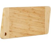 Relaxdays tabla de cortar grande, bambú, beige, 2 x 38 x 18 cm