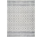Livabliss alfombra bereber étnico blanco/gris 200x275