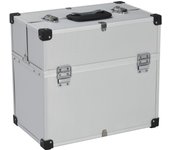 Caja de herramientas 38x22,5x34 cm plata aluminio