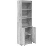 Aparador | aparador de comedor | armario de cocina de madera de ingeniería sonoma gris 50x35x180 cm cfw53188