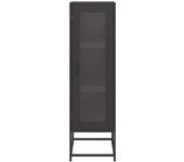 Aparador | aparador de comedor | armario de cocina de acero laminado en frío negro 36x39x123 cm cfw20272