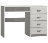 Mesa de oficina serfeno 114, con cajones, con un estante para teclado, número de cajones: 4.00, 82x120x60cm, arte blanco
