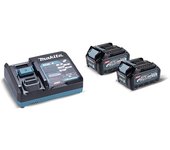 Makita 191j39-5 - kit de baterías 40vmax 2.5ah xgt bl4025x2 + dc40ra xgt