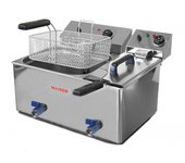 Freidora eléctrica de 10+4 litros con 4 cestas y grifo eco maiser f12/103+6/4geco