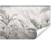 Papel pintado no tejido foto hojas vintage marmol para salon 460cm x 300cm