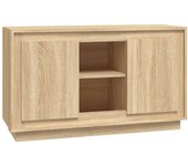 Aparador | aparador de comedor | armario de cocina de madera contrachapada roble sonoma 102x35x60 cm cfw31198