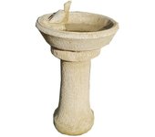 Fuente bebedero para pajaros 40x65cm. de jardín en hormigón piedra
