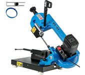Succebuy sierra de banda para metal 1000w vertical, 0°-45°, para madera, metal, vidrio, fibra, plástico