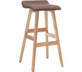 Silla alta de tela color topo