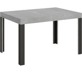 Mesa extensible 90x130/234 cm linea cemento estructura antracita