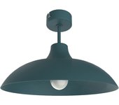 Lumicom | parigina lámpara de techo, 1x e27, max 42w, metal, azul mediterráneo, d.40cm
