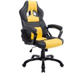 Silla de oficina pedro negro/amarillo