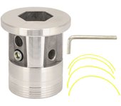 Cabezal de corte de aluminio de repuesto para cortacésped tipo cilindro universal para agricultura y jardinería
