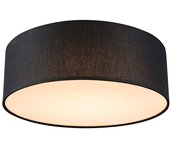 Plafón negro 30 cm con led - drum led