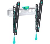 Onkron soporte tv pared 32-70, 60 kg max, vesa 400x400, inclinable, tm5-bw negro & blanco