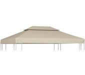 Maison exclusive - cubierta de repuesto de cenador 310 g/m² beige 3x4 m