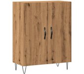 Aparador | aparador de comedor | armario de cocina de madera de ingeniería roble artisan 69,5x34x90 cm cfw167961