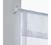 2 barras redondas diam. 7 mm blanco brillo 30/50 cm acero