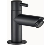 Grifo lavabo para agua fría negro, grifo de baño, mezclador monomando - lomazoo vittel