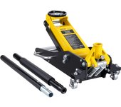 Vevor gato móvil de 2 toneladas, gato hidráulico de perfil bajo, altura elevación 80-370 mm, acero y aluminio, bomba de elevación rápida doble pistón