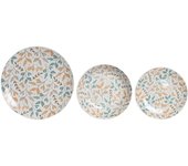 Vajilla de 18 piezas con estampado floral pc-205122