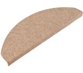 Alfombrilla autoadhesiva escalera 30 uds | alfombras de escalera | tapetes de escalera beige 65x22,5x3,5 cm cfw711423