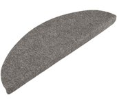 Alfombrilla autoadhesiva escalera 20 uds | alfombras de escalera | tapetes de escalera gris 56x17x3 cm cfw417257