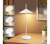 Zmh lámpara de mesa led inalámbrica, recargable, táctil, regulable, moderna, para exteriores, jardín