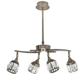 Lampara 4x5w 4000k modelo catania cuero 1600lm de
