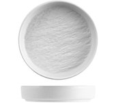 6x plato h&h skin de porcelana blanca gofrada cm 8.