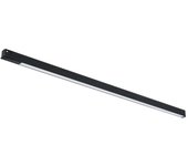 Iluminashop foco lineal basic led negro 20w para carril magnetico monofasico detail chip osram 48v cri 90 ugr 19 serie detail blanco calido 3000k