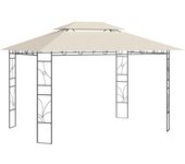 Maison exclusive - cenador color crema 4x3x2,7 m 160 g/m²