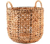 Cesta redonda con asas cm 41xh35, marca h&h, seagrass