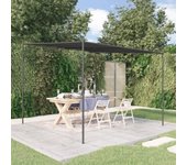 Maison exclusive - cenador acero y tela gris antracita 3x3 m 180 g/m²